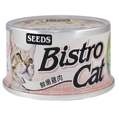 SEEDS - [Bistro Cat] 鲜嫩鸡肉+维他命B群 (80g) 猫罐头 820635