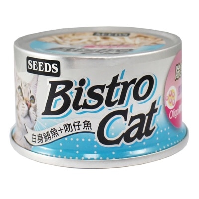 種子 - [Bistro Cat] 白身鮪魚+吻仔魚+Oligo寡糖 (80g) 貓罐頭 820468