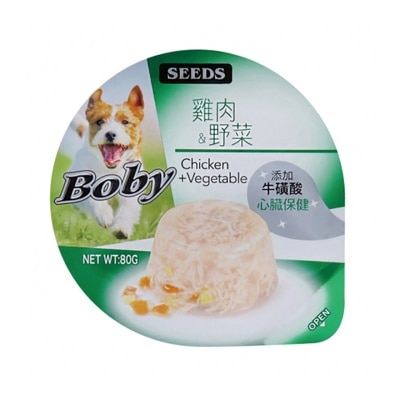 種子 Boby特級機能愛犬餐杯 雞肉+野菜 (80G) 825128 image