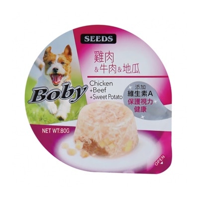 種子 Boby特級機能愛犬餐杯 雞肉+牛肉+地瓜 (80G) 825135 image