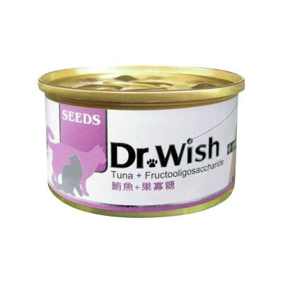 SEEDS - [Dr. Wish] 鲔鱼+果寡糖(85g) 猫罐头 826293 image