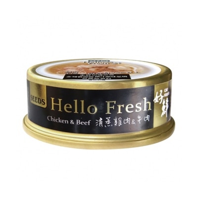 SEEDS - SEEDS-Hello Fresh好鲜炖汤-清蒸鸡肉+牛肉猫罐头 (50g) 827818