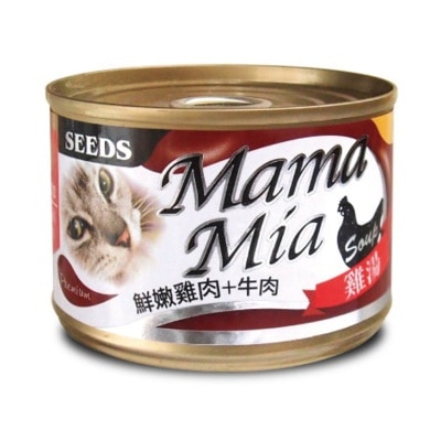 SEEDS - [Mama Mia] 鸡肉+牛肉+牛磺酸 (170g) 猫罐头 827399 image