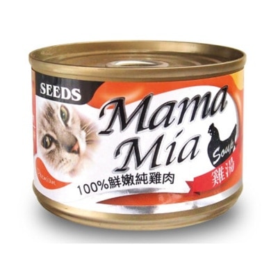 SEEDS - [Mama Mia] 100%纯鸡肉+丝兰萃取物 (170g) 猫罐头 827429 image