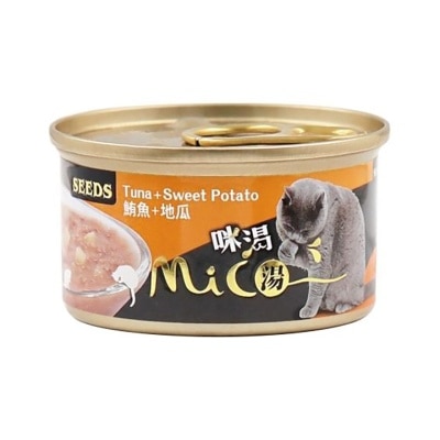 SEEDS - MICO 咪渴机能汤罐 -鲔鱼+地瓜 (85g) 猫罐 829737 image