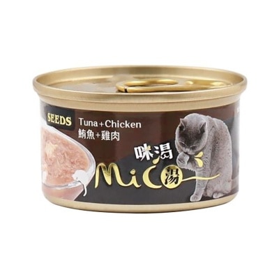 SEEDS MICO 咪渴机能汤罐 鲔鱼+鸡肉 (85g) 猫罐 829751 image