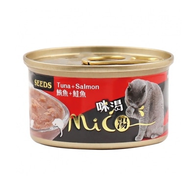 SEEDS - Mico机能汤罐 鲔鱼+鲑鱼 猫罐头 (85g) 829768 image