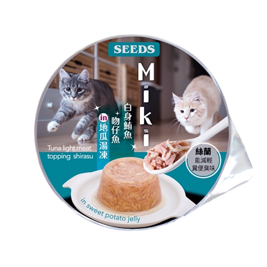 Miki Functional Cat Meal Cup-White Tuna+Kissing Cat in Earth Broth Soup Jelly (80g) 829300 image