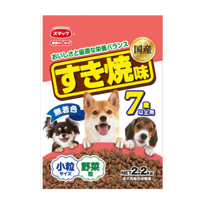 SMACK - Food for the whole family of senior dogs (>7 years old) - Sukiyaki flavor 2.2KG- Smack