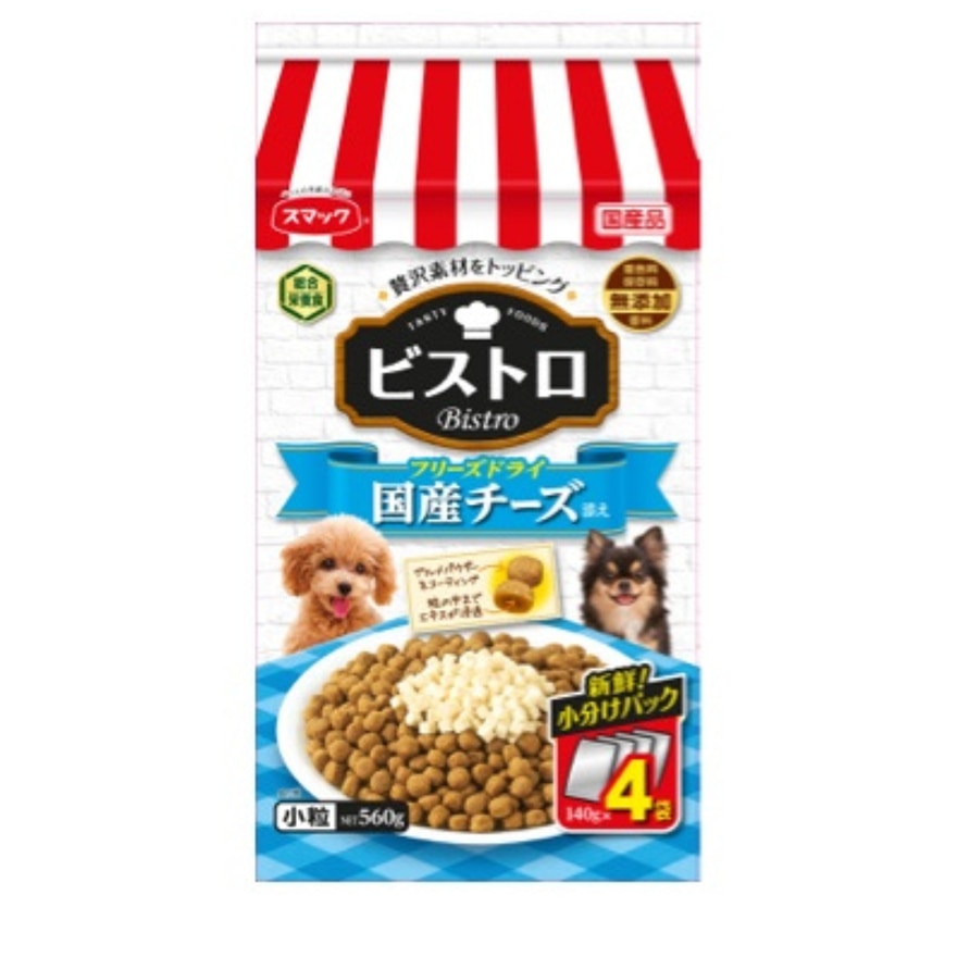 BISTRO 无谷小型犬粮 拌冻乾-日本芝士粒 (560g) SM1278