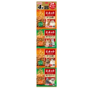 SMACK - 4 pack Low magnesium cat food - with Tuna(40g x2)Bonito flakes(40g x2) SM2325 BBD:08/2025