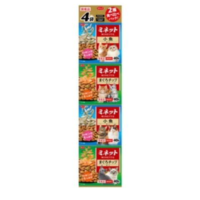 SMACK - 4 pack Low magnesium cat food - with Tuna(40g x2)Dried small fish(40g x2) SM2326 BBD:08/2025