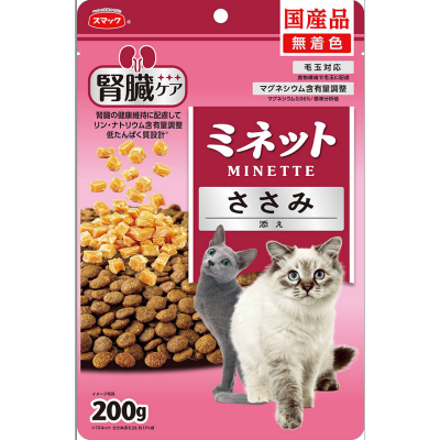 SMACK - Minette-Kidney-protecting cat food (with added chicken jerky) 200g- Smack