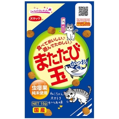 SMACK - Katsuo Flavor Catnip with Meat Treats Cat Treat (15g)- Smack