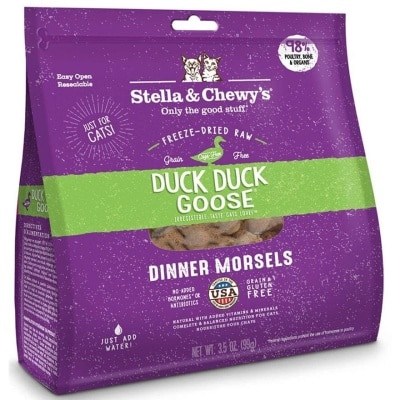 STELLA & CHEWY'S - 凍乾脫水貓糧 - 鴨+鵝肉粒(18oz) - Stella & Chewy's