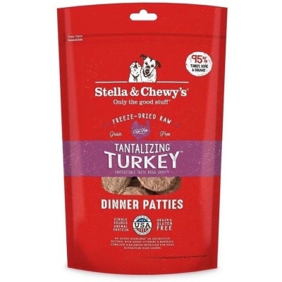 STELLA & CHEWY'S - 凍乾脫水火雞肉餅 狗糧(5.5oz) - Stella & Chewy's