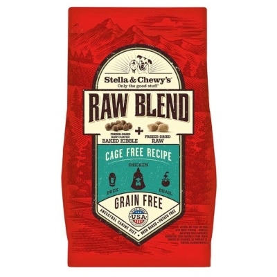 STELLA & CHEWY'S - 雞、鴨、鵪鶉 - 凍乾生肉狗糧 放養家禽配方 (22lb) - Stella & Chewy's
