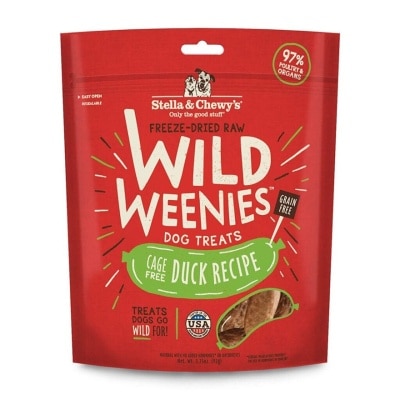 STELLA & CHEWY'S - Wild Weenies 凍乾小食 鴨肉配方 狗小食 (3.25oz) - Stella & Chewy's