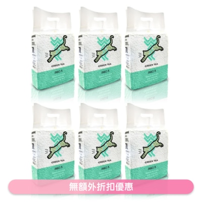 WEWE - [BoxSet] Tofu Cat Litter - Green Tea (7L x 6) - WEWE