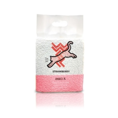 WEWE - 玫瑰草莓味秒结豆腐猫砂(7L) - WEWE