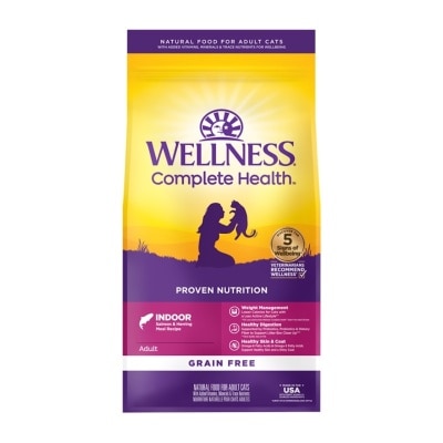 WELLNESS Complete Health Grain Free 無穀物室內貓魚類配方 (11.5lbs) 貓乾糧 成貓 09207 image