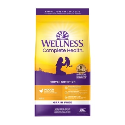 WELLNESS Complete Health Grain Free 无谷物 室内猫鸡肉配方 (11.5lbs) 成猫 092117 image
