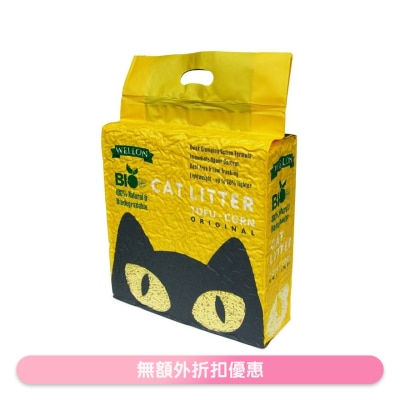 WELLON - 豆腐粟米猫砂 (原味) (6L/2.5kg) - 威龙