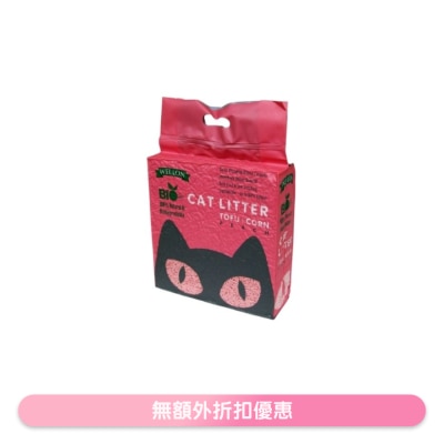 WELLON - 豆腐粟米猫砂 (桃味) (6L/2.5kg) - 威龙