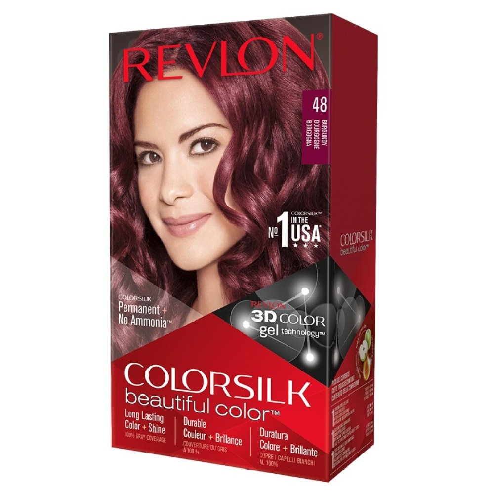 REVLON-COLORSILK COLOURSILK 48 BURGUNDY