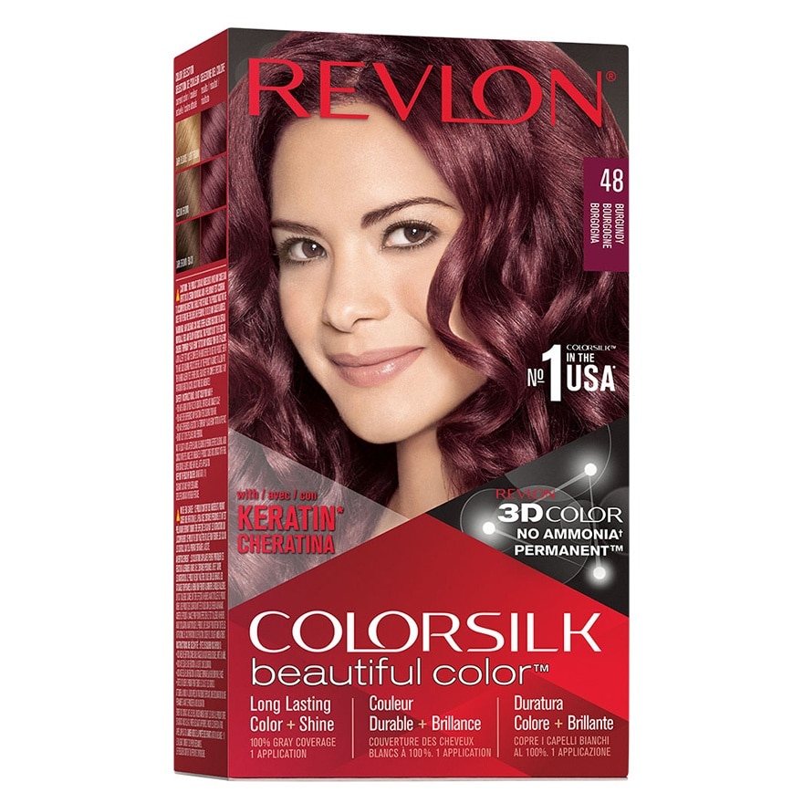 REVLON-COLORSILK REVLON 麗然染髮劑48酒红色