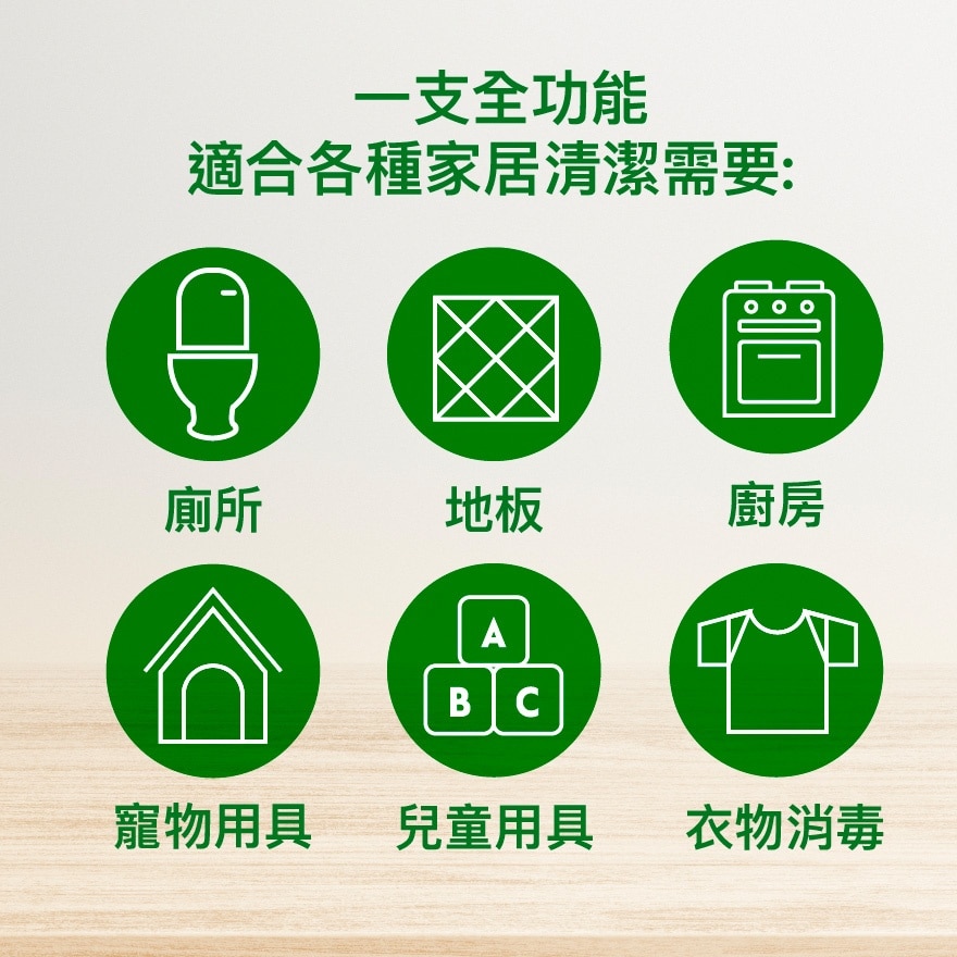 滴露天然植萃全功能家居消毒劑 1公升 (寵物及兒童適用)