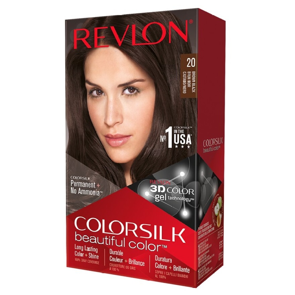 REVLON-COLORSILK 麗然染髮劑-棕黑色20