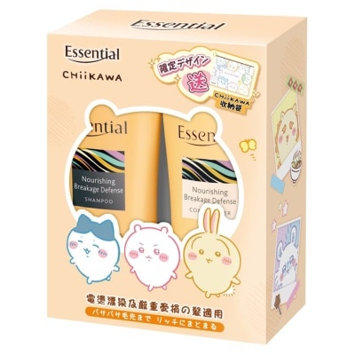ESSENTIAL Essential x Chiikawa 柔韌防斷髮洗護優惠套裝 700 + 700毫升
