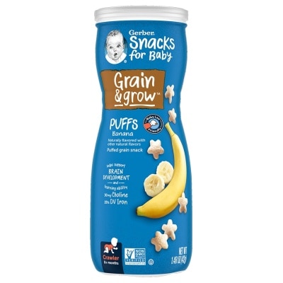 GERBER GRADUATES  BANANA PUFFS 1.48OZ