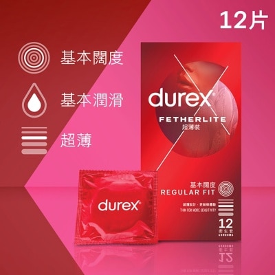 DUREX Durex Fetherlite Condom 12s