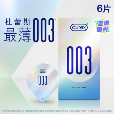 DUREX Durex 003 Condoms 6s