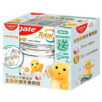 COLGATE 高露洁全效专业护龈清新牙膏2支加奶龙樽