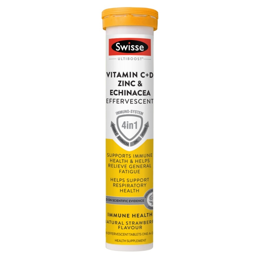 Swisse Ultiboost 維他命C D 鋅+紫錐菊泡騰片 40片