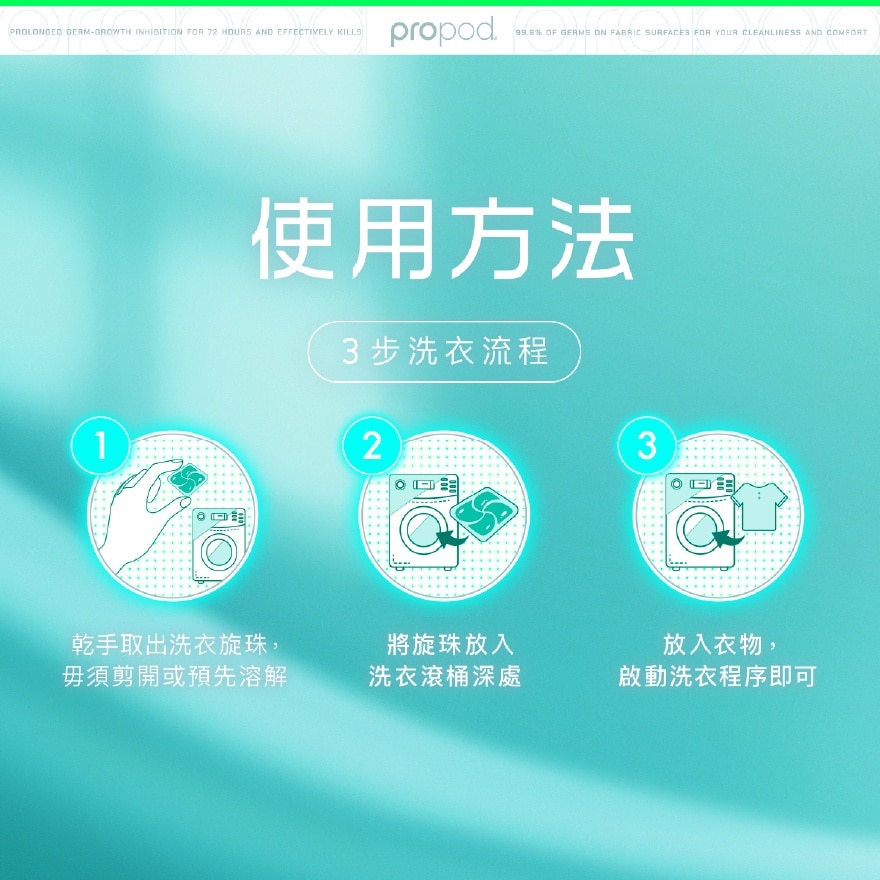 滴露propod® Plus+天然極淨洗衣旋珠56粒裝