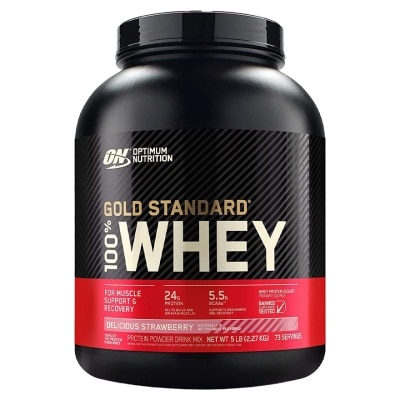 OPTIMUM NUTRITION - 金装乳清蛋白粉 5磅 - 士多啤梨