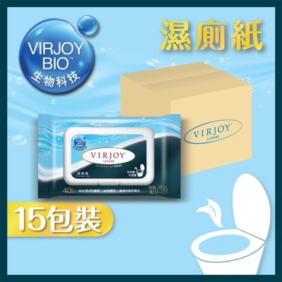 VIRJOY 唯潔雅 極致綿柔濕廁紙[原箱15包]