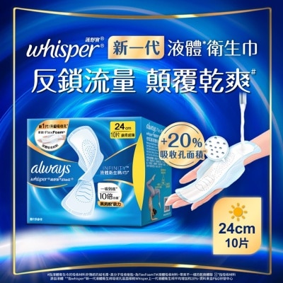 WHISPER Whisper Liquid Pad Infinity Day 24cm 10s image