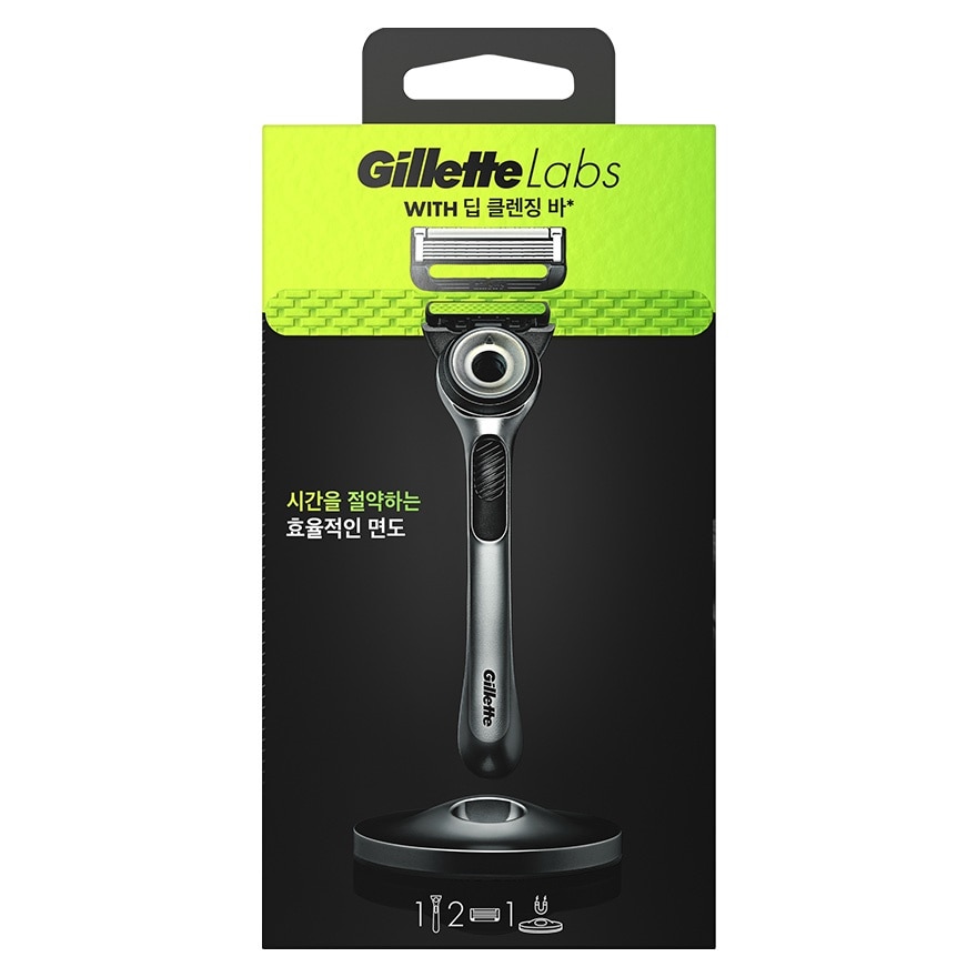 Gillette Labs with Exfoliating Bar Razor 2UP (Includes Magnetic Stand)