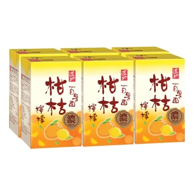 道地 道地百果园柑桔柠檬饮品250毫升 6包装 image