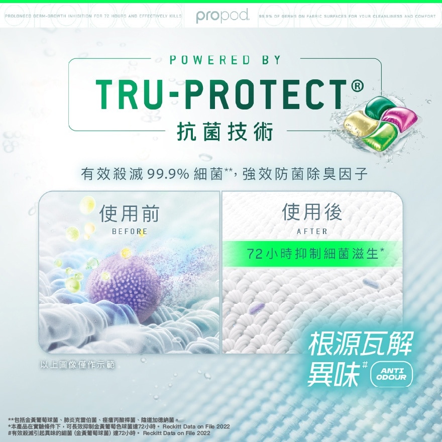 滴露 propod™ 全能抗菌洗衣旋珠 （森林淡香） 56颗