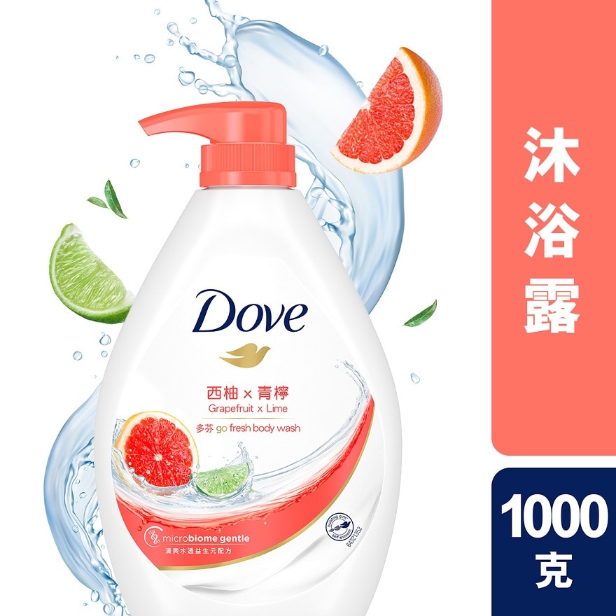 Dove Body Wash 1000g - Grapefruit & Lime