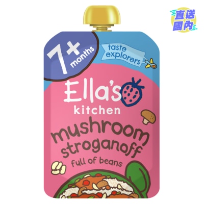 ELLA'S KITCHEN CREAMY MUSHROOM STROGANOFF BEANS 130G