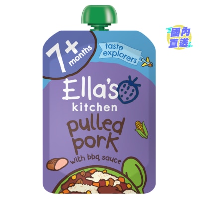 ELLA'S KITCHEN PUNCHY PULLED PORK WITH BARBEQUE SAUCE 130G