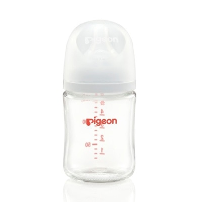 PIGEON - Glass Nursing Bottle w/ P. PLUS Nipple, 240ml