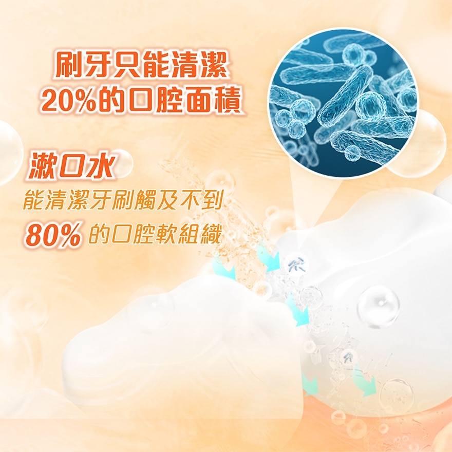 高露潔鮮爽柑橘味漱口水500ML兩支裝